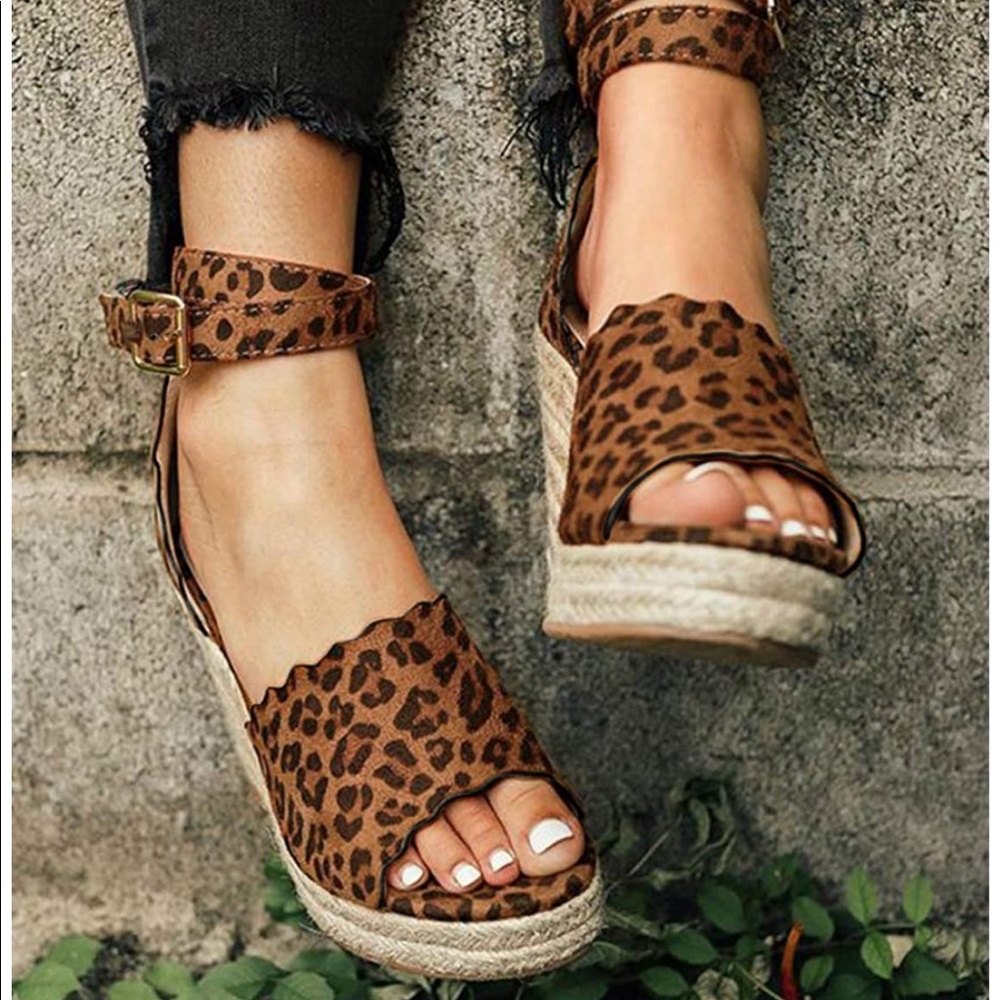 CHEETAH ESPADRILLE WEDGE